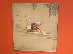 lot 143 image: Framed Warrior Art