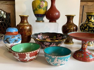 lot 108 image: Variety of EnamelCloisonn Items