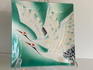 lot 109 image: Japanese Enamel Plate and Small Cloisonn Items