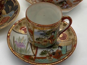 lot 159 image: Three  Japanese Teacups and Saucers