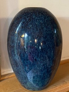 lot 256 image: Blue Glazed Vase