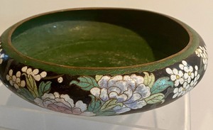 lot 254 image: Cloisonn Ikebana Bowl