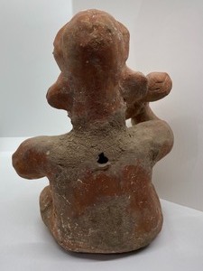 lot 232 image: Hanawa-like Unglazed Seated Man