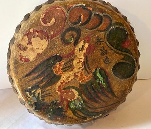 lot 280 image: Antique Korean Drum