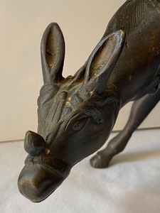 lot 287 image: Bronze Censor On Scholar on a Horse Donkey