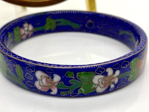 lot 298 image: Cloisonn Bangle and Small Dish
