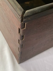 lot 319 image: Antique Wooden Hibachi with Metal Liner