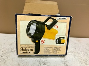 lot 16 image: Weatherproof  Rechargeable Halogen Lantern