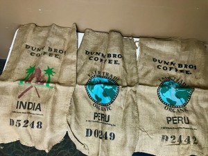 lot 29 image: Dunn Bros - Large Coffee Bean Bags