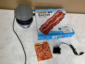 lot 42 image: 91 Bacon Pool Float  Kitchen Items