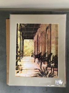 lot 48 image: French Artwork Print