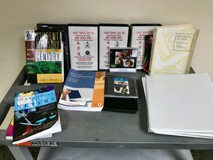 lot 75 image: Books  CDs  Binders