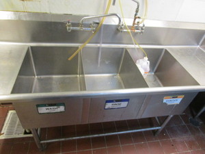 SS Triple Sink