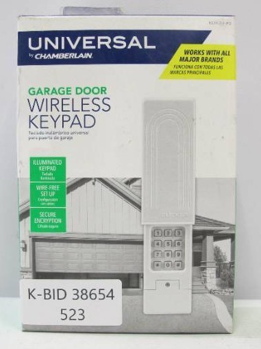 lot 523 image: Chamberlain Universal Clicker Garage Door Keypad KLIK2U-P2