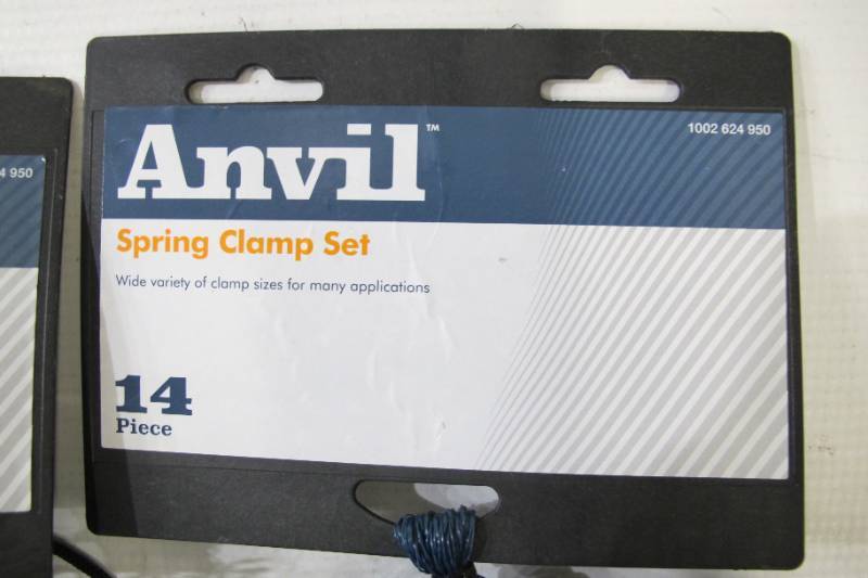 lot 568 image: Anvil Nylon Spring Clamp Set (28-Piece - 2 Packs)