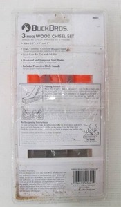 lot 537 image: Buck Bros Economy Wood Chisel Set (3-Piece)