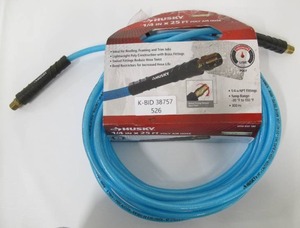 lot 526 image: Husky 14 x 25 ft. Poly Air Hose Lightweight 300 PSI