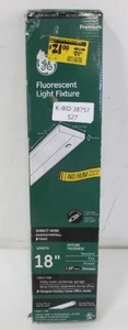 lot 527 image: GE White 18 in. Fluorescent Under Cabinet Light Fixture