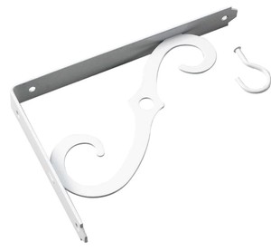 lot 543 image: Onward 10 lb. 8 in. x 5-12 in. White Ornamental Bracket