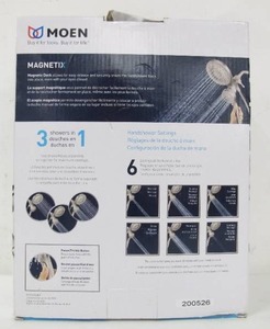 lot 553 image: Moen Magnetix Engage Hand Shower and Showerhead Combo Kit - Brushed Nickel