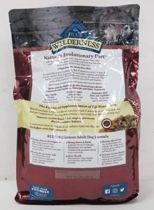lot 574 image: Blue Buffalo Blue Wilderness High Protein Food For Dogs - 4.5 Lbs