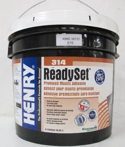 lot 575 image: Henry 314 Ready Set 3.5 Gal. Premixed Mastic Adhesive