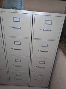 lot 205 image: Set of (2) 4-Drawer Filing Cabinets