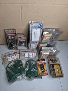 lot 252 image: Assortment of New Leviton, SnapIt Electrical Supplies