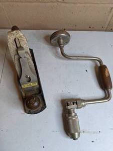 lot 299 image: Vintage Stanley Plane and Hand Drill
