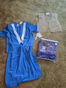 lot 126 image: New Andrea Gayle Outfit, Scarf, and Faux Pearl Vest