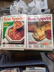 lot 267 image: Vintage Lot of 197778 Bon Appetite Magazines and Others