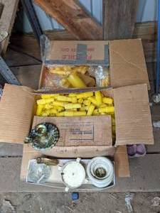 lot 276 image: Lot of (5) Candle Holders and Boxes of Burned Candles