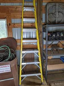 lot 303 image: Tall Yellow Ladder