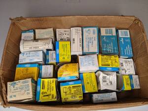 lot 256 image: Box Full of Leviton Electrical Hardware