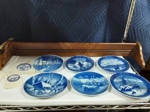 Bing & Grondahl Collector Plates From 1960s & 32 Shelf