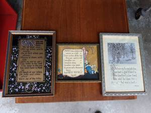 3-Vintage Framed Pictures