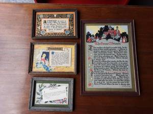 4-Vintage Framed Pictures