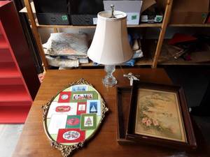 Crystal Lamp, Vintage Frames