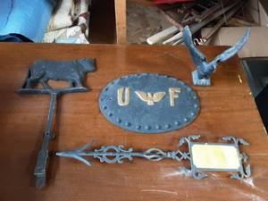 Vintage Cast Iron Weather Vane Parts & More