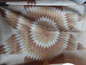 Hand Stitched Patchwork Quilt Approx. 82x80
