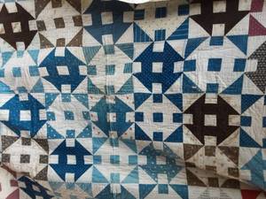 Hand Stitched Patchwork Quilt Approx. 65x72
