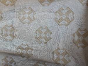 Hand Stitched Patchwork Quilt Approx. 76x80