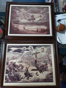 2-Vintage Western Pictures (Signed Berge)