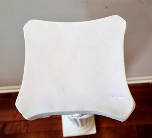 lot 6 image: White Plaster Pedestal