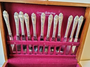 lot 23 image: Century Enchanted Rose Sterling Flatware