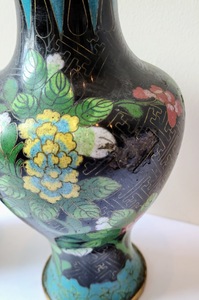 lot 33 image: Two Cloisonn Vases