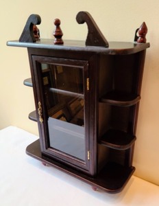 lot 47 image: Wooden Wall Display Cabinet