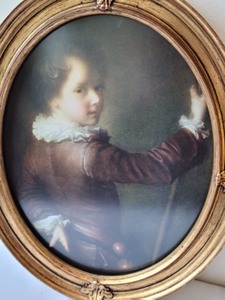 lot 66 image: Pair of Vintage Gold Framed Portrait Prints