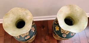 lot 94 image: Pair of Vintage Asian Handled Vases