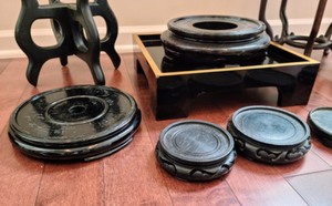 lot 96 image: Variety of Decorative Wood Stands